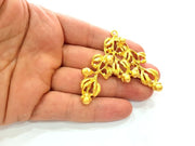 Fruit Branch Pendant Gold Pendant Gold Plated Metal (61x53mm)  G13702