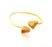 Gold Bangle Blanks Bracelet Blanks Cuff Blanks Adjustable Bracelet Blank Gold Plated Brass (13x13mm Blanks ) G12792