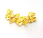 Flower Pendant Gold Pendant Gold Plated Metal (77x41mm)  G13703