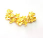 Flower Pendant Gold Pendant Gold Plated Metal (77x41mm)  G13703