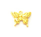 2 Butterfly Charms Gold Charm Gold Plated Metal (21x17mm)  G13710