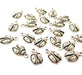 20 Ladybug Charm Silver Charms Antique Silver Plated Metal (15x10mm) G12815