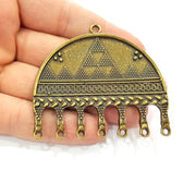 Antique Bronze Pendant Antique Bronze Plated Metal ( 64x58mm) G12837