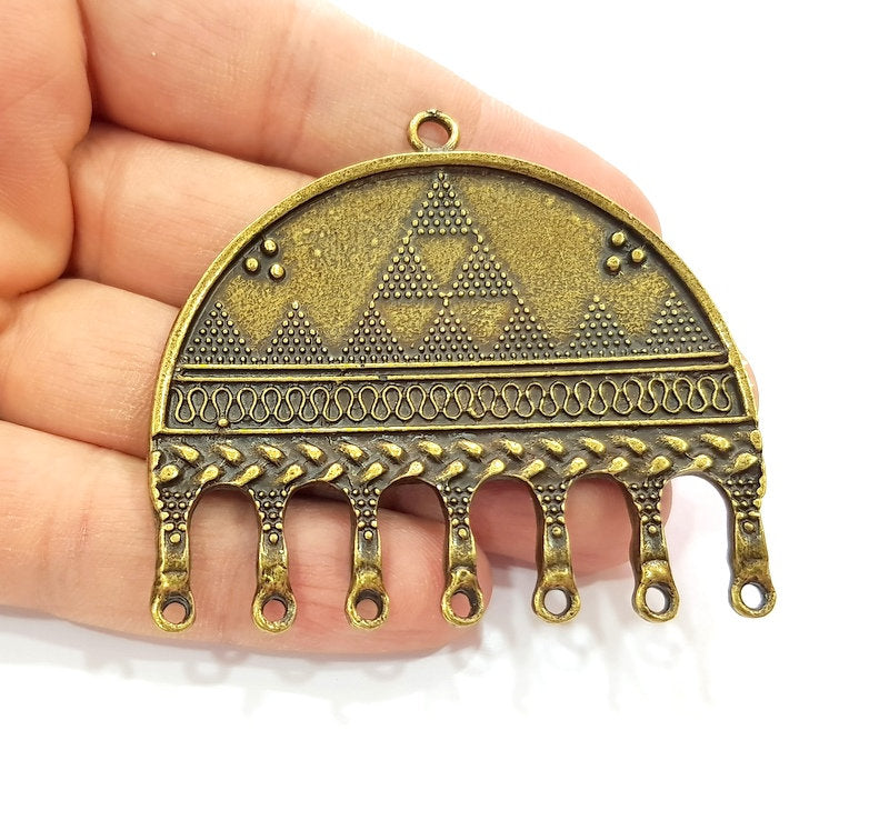 Antique Bronze Pendant Antique Bronze Plated Metal ( 64x58mm) G12837