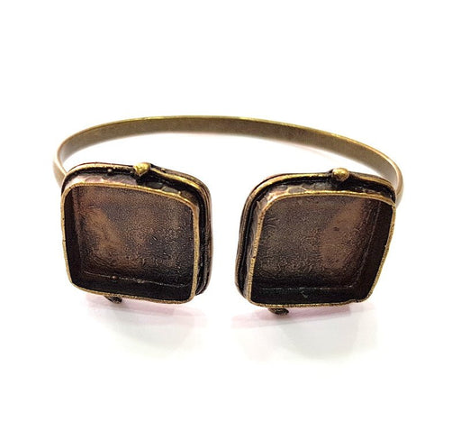 Bangle Blanks Antique Bronze Bracelet Blanks Cuff Blanks Adjustable Bracelet Blank Antique Bronze Plated Brass (20mm Blanks) G12842