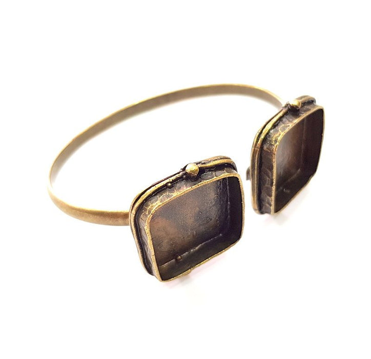 Bangle Blanks Antique Bronze Bracelet Blanks Cuff Blanks Adjustable Bracelet Blank Antique Bronze Plated Brass (20mm Blanks) G12842