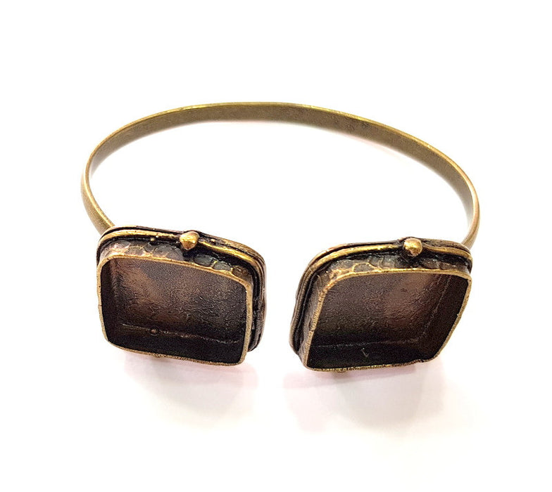 Bangle Blanks Antique Bronze Bracelet Blanks Cuff Blanks Adjustable Bracelet Blank Antique Bronze Plated Brass (20mm Blanks) G12842