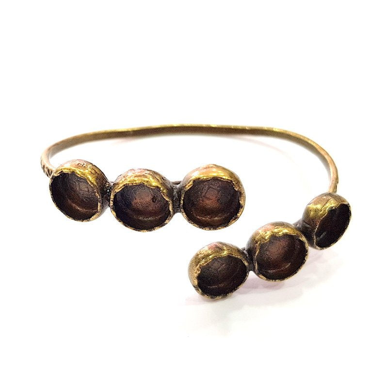 Bangle Blanks Antique Bronze Bracelet Blanks Cuff Blanks Adjustable Bracelet Blank Antique Bronze Plated Brass (10mm Blanks) G12843