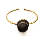 Bangle Blanks Antique Bronze Bracelet Blanks Cuff Blanks Adjustable Bracelet Blank Antique Bronze Plated Brass (23x17mm Blanks) G12844