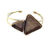Bangle Blanks Antique Bronze Bracelet Blanks Cuff Blanks Adjustable Bracelet Blank Antique Bronze Plated Brass (36x24mm and 18x17mm ) G12847