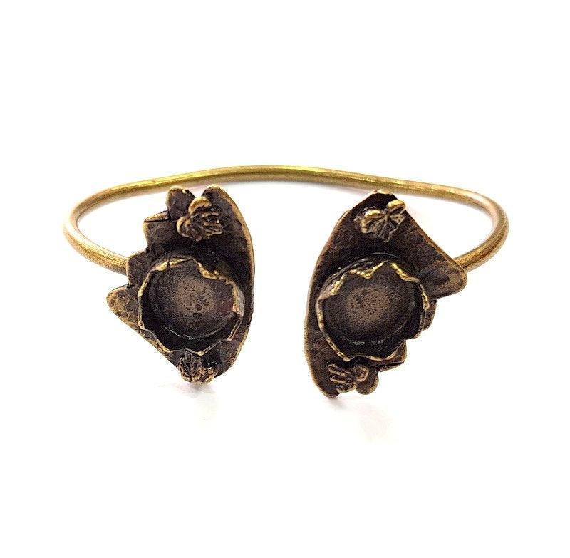 Bangle Blanks Antique Bronze Bracelet Blanks Cuff Blanks Adjustable Bracelet Blank Antique Bronze Plated Brass (12mm Blanks) G12851