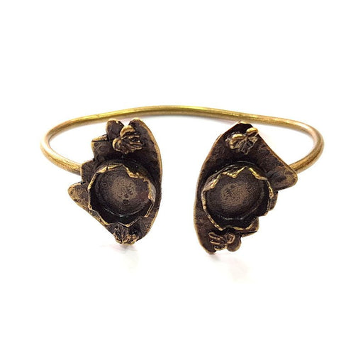 Bangle Blanks Antique Bronze Bracelet Blanks Cuff Blanks Adjustable Bracelet Blank Antique Bronze Plated Brass (12mm Blanks) G12851