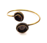 Bangle Blanks Antique Bronze Bracelet Blanks Cuff Blanks Adjustable Bracelet Blank Antique Bronze Plated Brass (16mm and 10mm Blanks) G12852