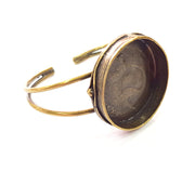 Bangle Blanks Antique Bronze Bracelet Blanks Cuff Blanks Adjustable Bracelet Blank Antique Bronze Plated Brass (35mm Blanks) G12854