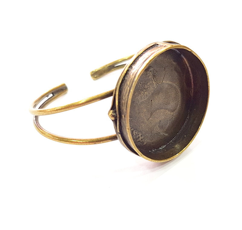 Bangle Blanks Antique Bronze Bracelet Blanks Cuff Blanks Adjustable Bracelet Blank Antique Bronze Plated Brass (35mm Blanks) G12854