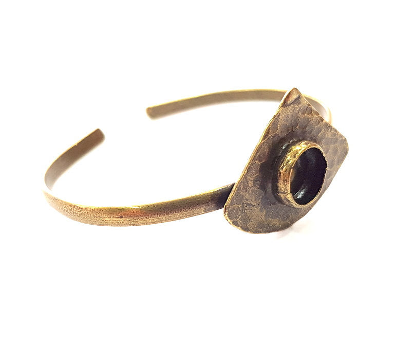 Bangle Blanks Antique Bronze Bracelet Blanks Cuff Blanks Adjustable Bracelet Blank Antique Bronze Plated Brass (10mm Blanks) G12865