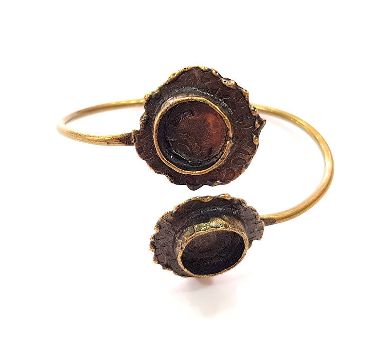 Bangle Blanks Antique Bronze Bracelet Blanks Cuff Blanks Adjustable Bracelet Blank Antique Bronze Plated Brass (13mm Blanks) G12869