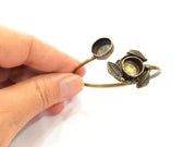 Bangle Blanks Antique Bronze Bracelet Blanks Cuff Blanks Adjustable Bracelet Blank Antique Bronze Plated Brass (13mm and 10mm Blanks) G12871