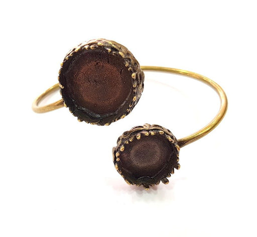 Bangle Blanks Antique Bronze Bracelet Blanks Cuff Blanks Adjustable Bracelet Blank Antique Bronze Plated Brass (20mm and 16mm Blanks) G12875