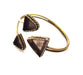 Bangle Blanks Antique Bronze Bracelet Blanks Cuff Blanks Adjustable Bracelet Blank Antique Bronze Plated Brass (18x18mm and 13x13mm ) G12876