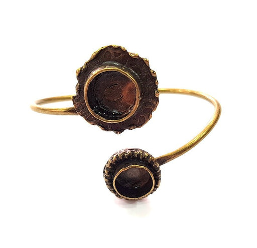 Bangle Blanks Antique Bronze Bracelet Blanks Cuff Blanks Adjustable Bracelet Blank Antique Bronze Plated Brass (13mm and 10mm Blanks) G12879