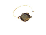 Bangle Blanks Antique Bronze Bracelet Blanks Cuff Blanks Adjustable Bracelet Blank Antique Bronze Plated Brass (25x18mm Blanks) G12883