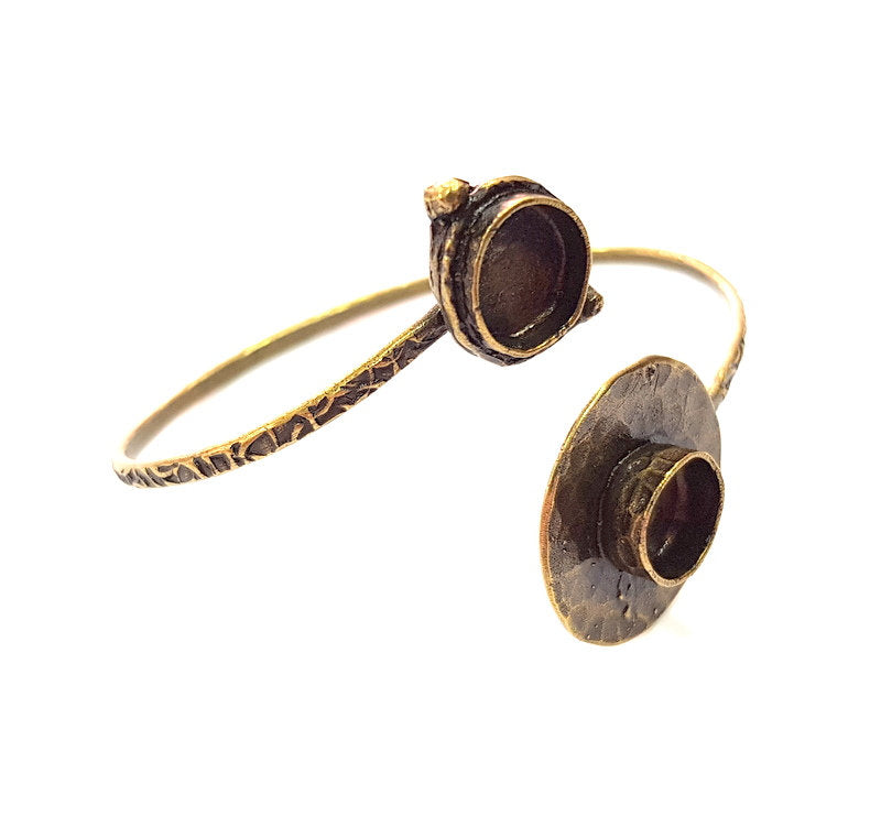 Bangle Blanks Antique Bronze Bracelet Blanks Cuff Blanks Adjustable Bracelet Blank Antique Bronze Plated Brass (10mm Blanks) G12888