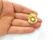 Raw Brass Pendant Blank Mosaic Base Blank inlay Blank Necklace Blank Resin Blank Mountings Cabochon Bezel Base  (10mm blank) G12895