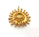 Raw Brass Pendant Blank Mosaic Base Blank inlay Blank Necklace Blank Resin Blank Mountings Cabochon Bezel Base  (10mm blank) G12897