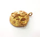 Raw Brass Pendant Blank Mosaic Base Blank inlay Blank Necklace Blank Resin Blank Mountings Cabochon Bezel Base  (7mm blank) G12900
