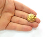 Raw Brass Pendant Blank Mosaic Base Blank inlay Blank Necklace Blank Resin Blank Mountings Cabochon Bezel Base  (7mm blank) G12900