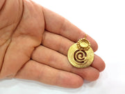 Raw Brass Pendant Blank Mosaic Base Blank inlay Blank Necklace Blank Resin Blank Mountings Cabochon Bezel Base  (10mm blank) G12902