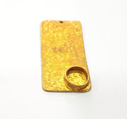 Raw Brass Pendant Blank Mosaic Base Blank inlay Blank Necklace Blank Resin Blank Mountings Cabochon Bezel Base  (10mm blank) G12908