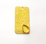 Raw Brass Pendant Blank Mosaic Base Blank inlay Blank Necklace Blank Resin Blank Mountings Cabochon Bezel Base  (10x8mm blank) G12909