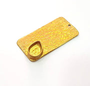 Raw Brass Pendant Blank Mosaic Base Blank inlay Blank Necklace Blank Resin Blank Mountings Cabochon Bezel Base  (10x8mm blank) G12909