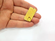 Raw Brass Pendant Blank Mosaic Base Blank inlay Blank Necklace Blank Resin Blank Mountings Cabochon Bezel Base  (10x8mm blank) G12909