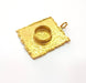 Raw Brass Pendant Blank Mosaic Base Blank inlay Blank Necklace Blank Resin Blank Mountings Cabochon Bezel Base  (10mm blank) G12911