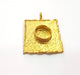 Raw Brass Pendant Blank Mosaic Base Blank inlay Blank Necklace Blank Resin Blank Mountings Cabochon Bezel Base  (10mm blank) G12911