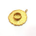 Raw Brass Pendant Blank Mosaic Base Blank inlay Blank Necklace Blank Resin Blank Mountings Cabochon Bezel Base  (10mm blank) G12915