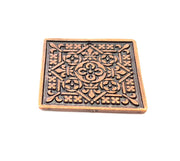 Antique Copper Pendant Antique Copper Plated Metal ( 37 mm ) G14052