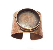Copper Bracelet Blanks Bangle Blanks Cuff Blanks Adjustable Bracelet Blank Antique Copper Plated Brass ( 40mm Blanks ) G13737