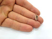 30 Leaf Charm Antique Copper Charm Antique Copper Plated Metal (18x7mm) G13747