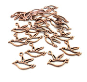20 Bird Charm Antique Copper Charm Antique Copper Plated Metal (19x16mm) G13748