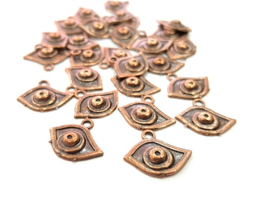 10 Antique Copper Charm Antique Copper Plated Metal (18x16mm) G13754