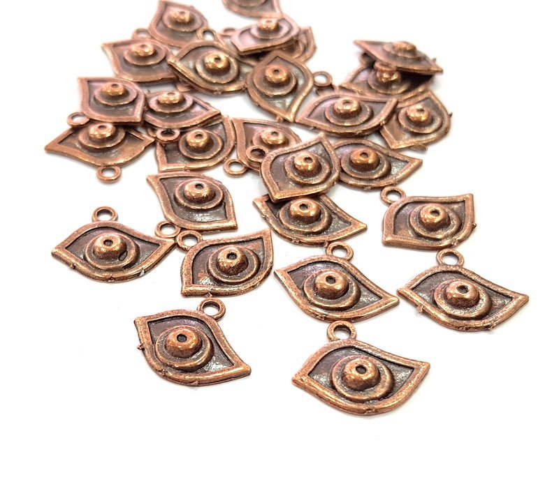 10 Antique Copper Charm Antique Copper Plated Metal (18x16mm) G13754