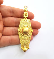 Gold Pendant Gold Plated Metal (86x29mm)  G13765