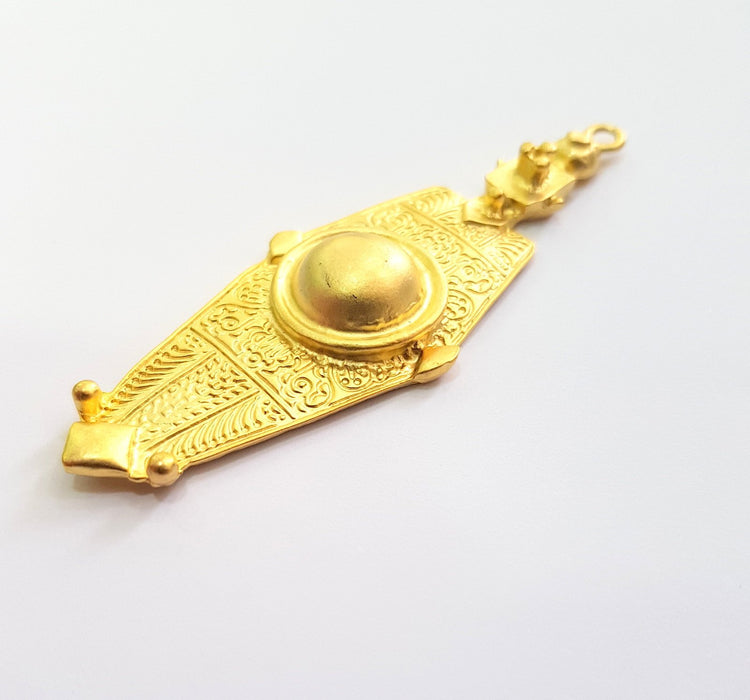 Gold Pendant Gold Plated Metal (86x29mm)  G13765