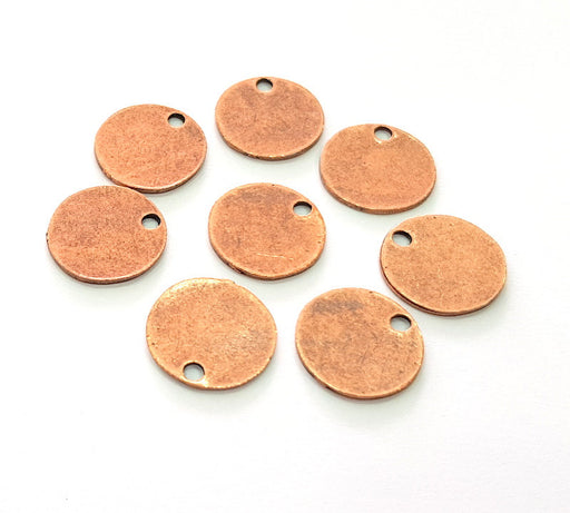 10 Copper Flake Charm Antique Copper Charm Antique Copper Plated Metal (16mm)  G13773