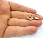 20 Copper Perforated Flake Findings Antique Copper Charm Antique Copper Plated Metal (13mm) G13782