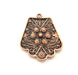 Copper Pendant Antique Copper Plated Metal ( 43x34 mm ) G13784